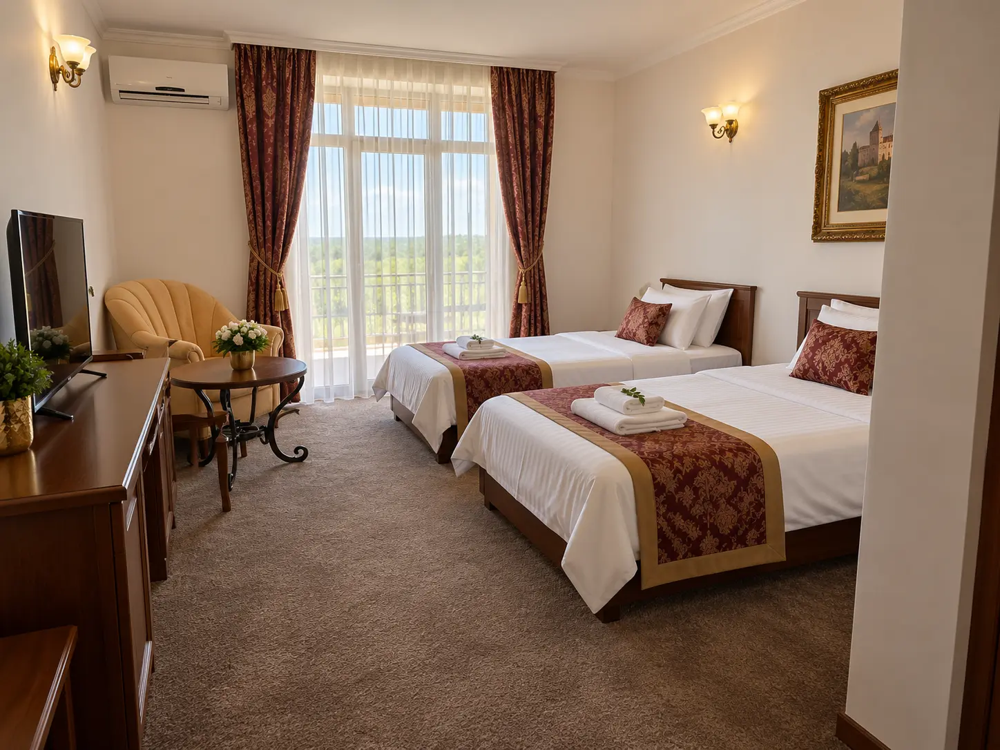 Стая с две единични легла - Комплекс Замъка